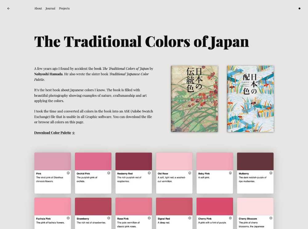 The Traditional Colors of Japan